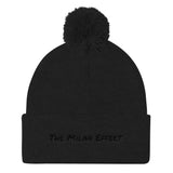 Simple Milan Effect Pom Pom Beanie