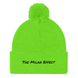 Simple Milan Effect Pom Pom Beanie